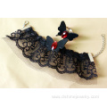 Imitation Leather Butterfly Crochet Lace Bracelet With Ring